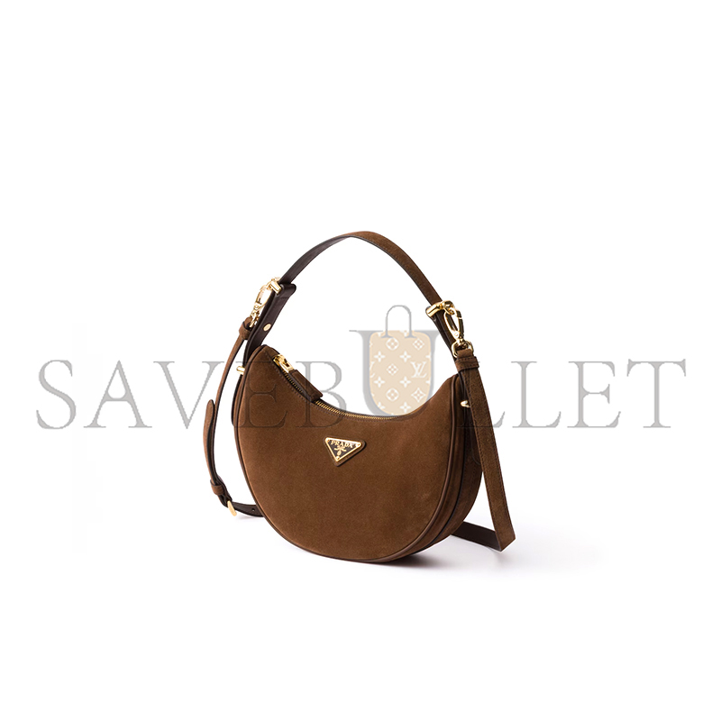 Pra*a arquÉ suede shoulder bag 1bc194 (22.5*18.5*6cm)